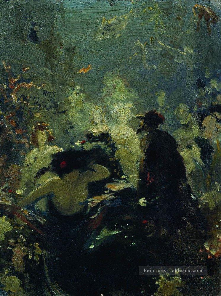sadko dans le royaume sous marin 1875 Ilya Repin Peintures à l'huile